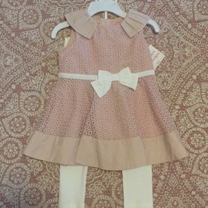 NWT Catherine Malandrino mini 18m girls dress set